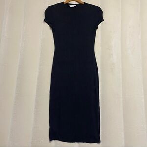 Paxton Women’s Dress Small Midi Sheath Bodycon Flattering Minimalist Feminine